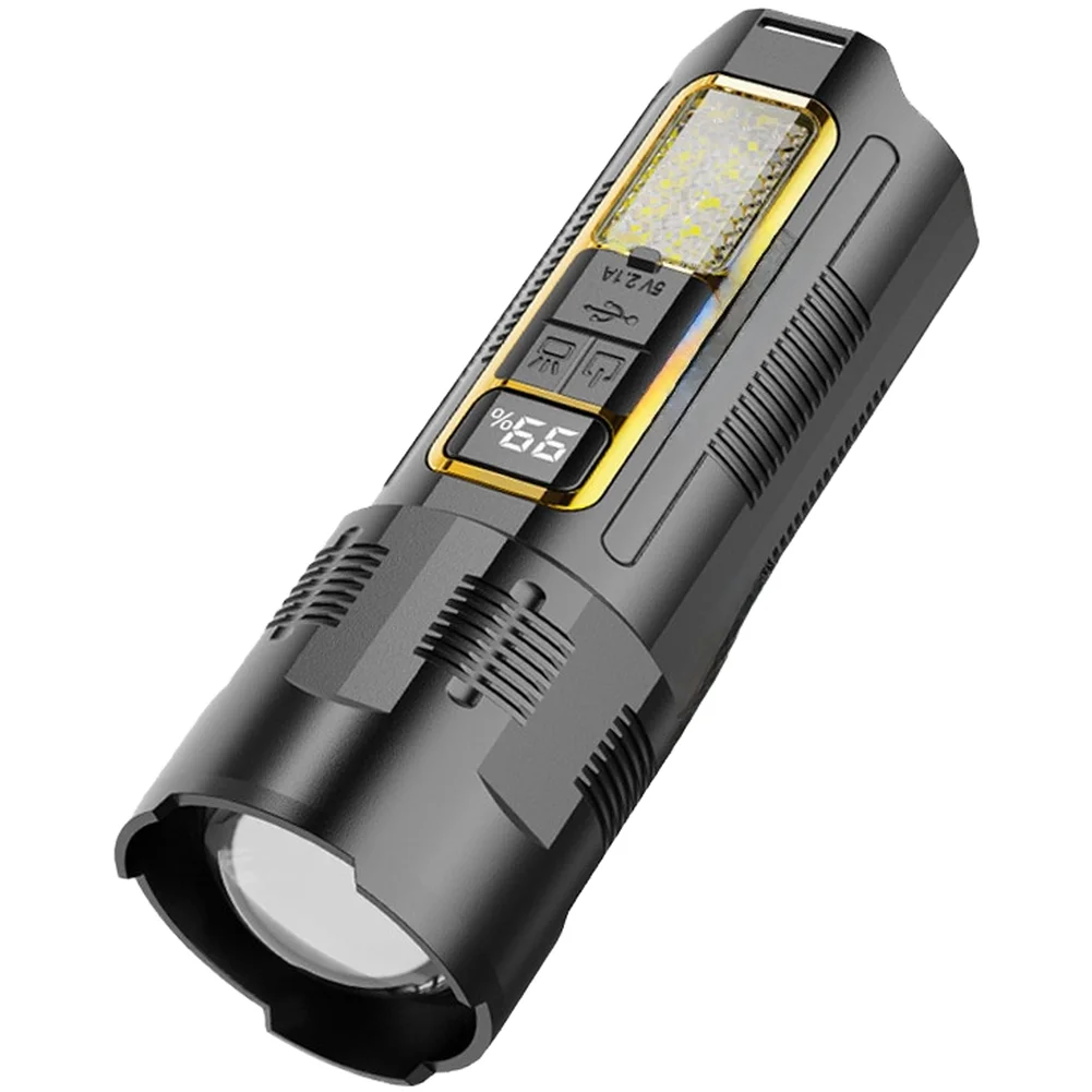 lanterna-led-recarregavel-com-zoom-ajustavel-para-pesca-noturna-modos-de-foco-e-holofote-carregamento-rapido-tipo-c