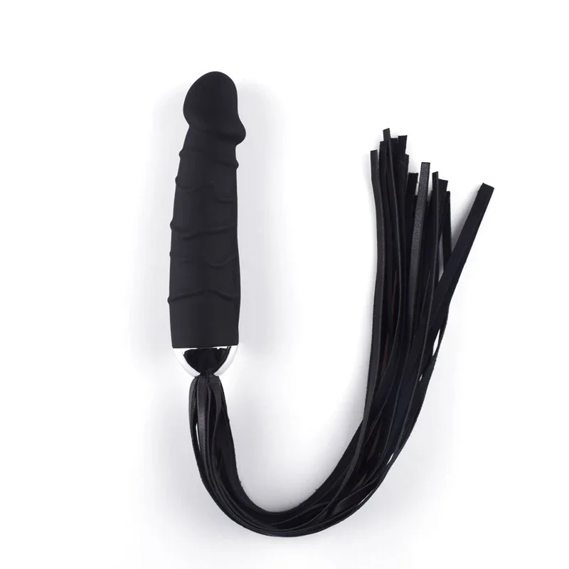 BDSM Whip Adult Game for Couple Realistic Dildo Vagina Massage Flogger Spanking Bondage Restraints Whips Sex Toy for Women