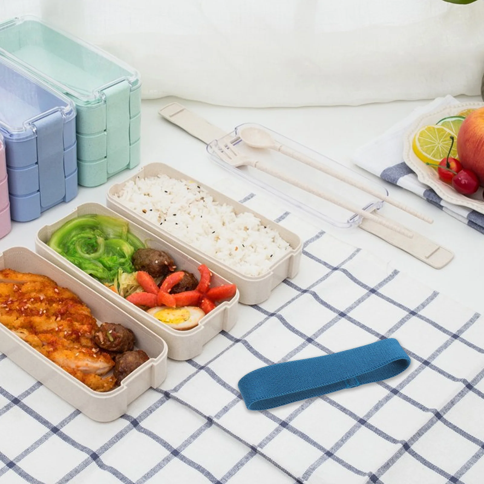 9Pcs Elastic Lunch Box Strap - Strong Bento Box Replacement Band - Perfect for School Office Picnic Spill Resistant