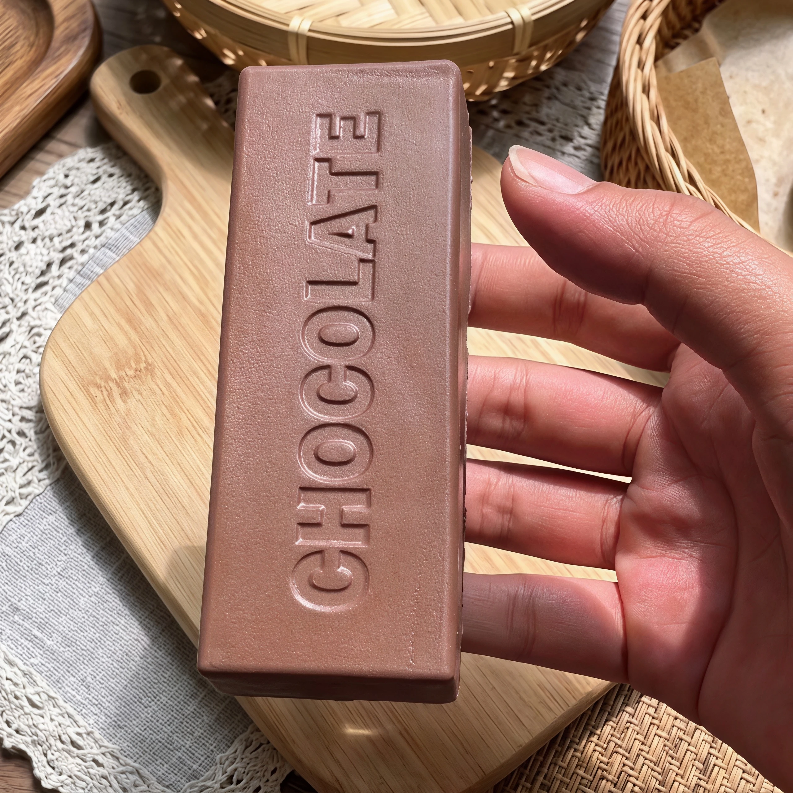 Simulated Chocolate Super Soft Slow Rebound Squishy Food Prank Toy Birthday Gifts ASMR Sensory Fidget Squeeze Toys For Adults
