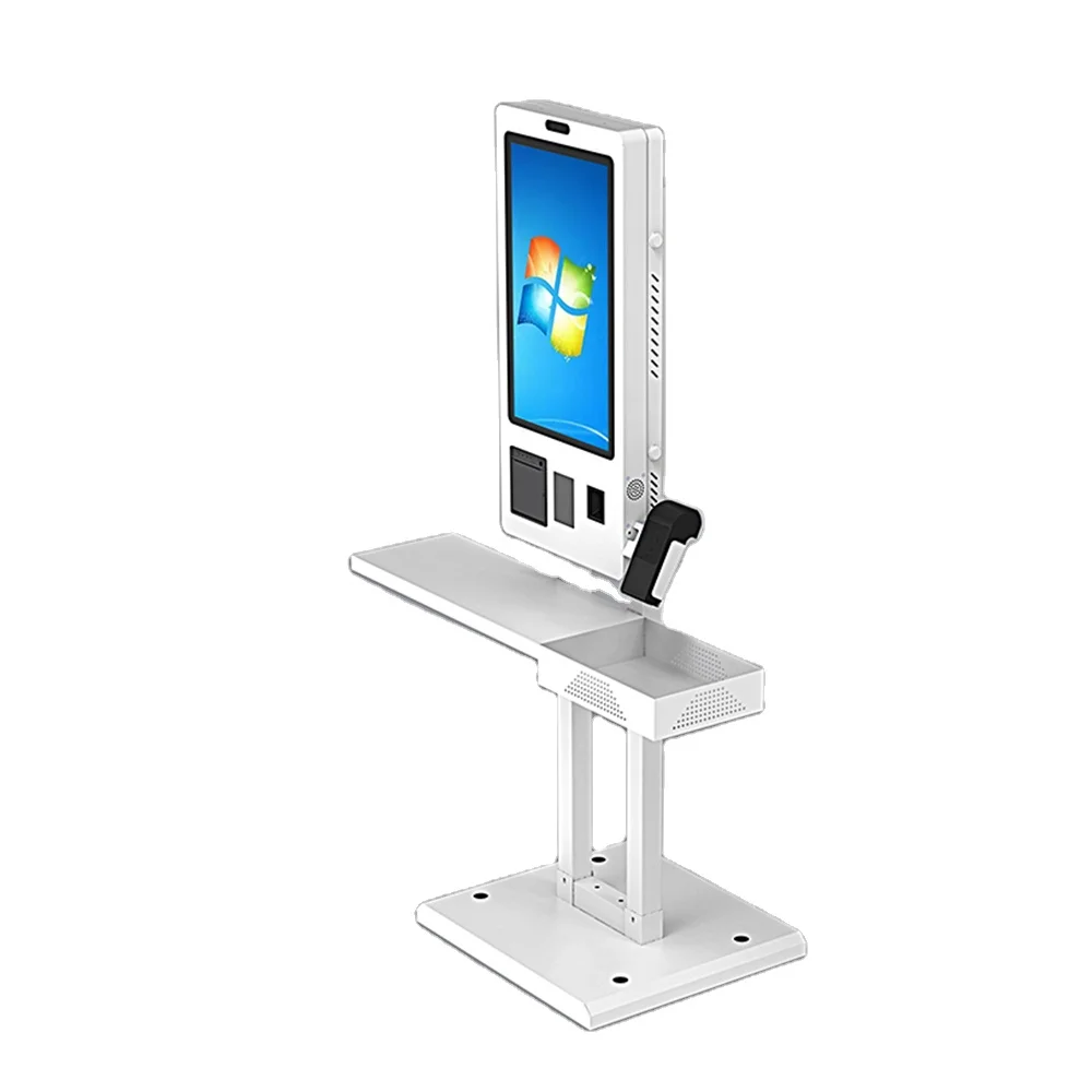 OEM Supplier 15.6 22 24 27 Inch Capacitive Touch Screen Totems Metal case Wall Mount POS Payment Kiosk for Eatery
