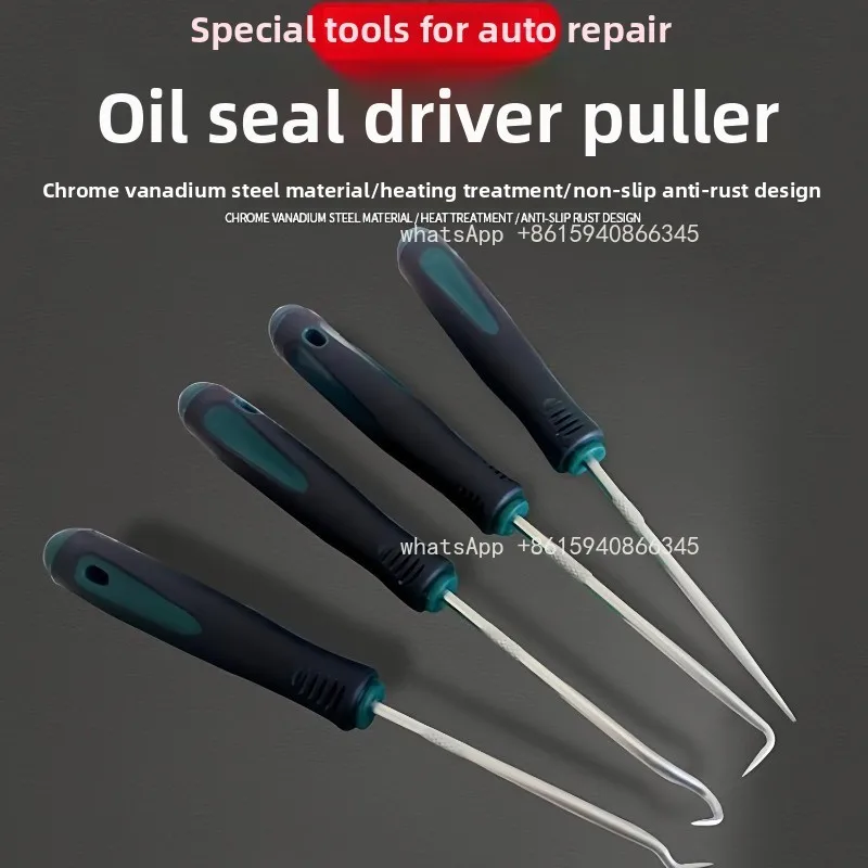 Hook screwdriver tool o-ring lengthened auto repair hand hook oil seal screwdriver hook pull screen window beater