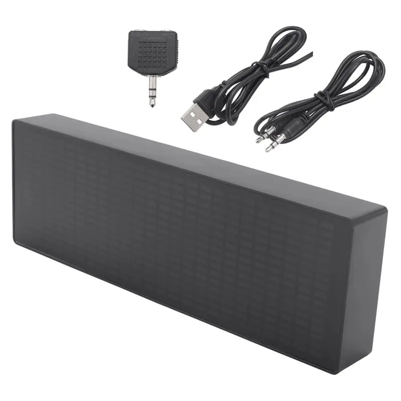 Y42A-Color LED Music Spectrum Electronic Clock Rhythm Light Level Indicator (Voice+Wire Control)