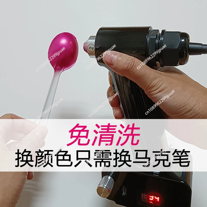 Electric Model Hand Puppet Airbrush Air Pump No-Clean Cordless External Refinishing Spray Gun Portable Painting Tools Set