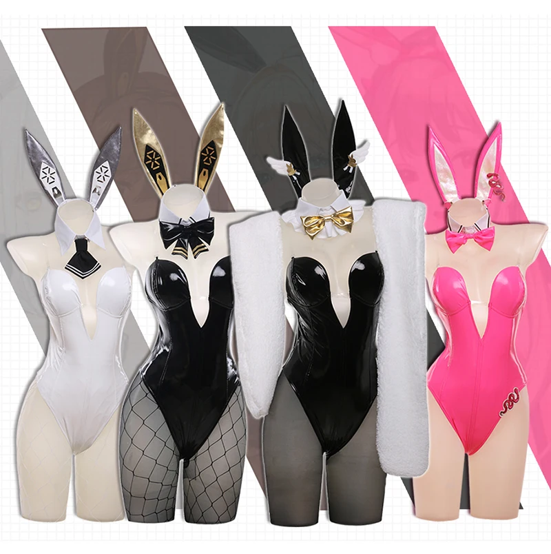 

NIKKE The Goddess Of Victory Bunny Girl Blanc Noir Cosplay Fantasia Costume Sexy for Girls Women Uniform