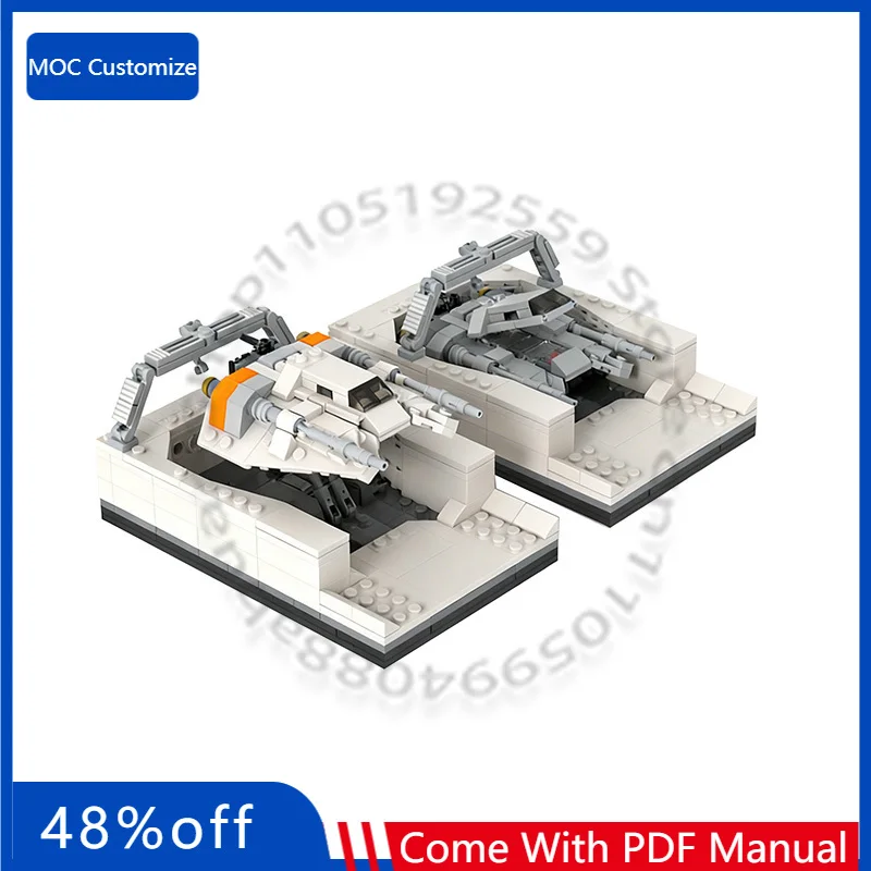 

Набор для сборки космического игрушечного снегоката T-47 (326 деталей), обновленная версия 2025 года, MOC, модульная конструкция, DIY, подарок на праздник