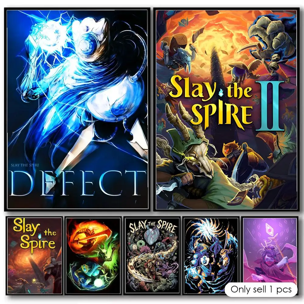 Game S-Slay the Spire Painting Calligraphy Cotton Canvas Wall Art Poster Quality Decor Painting for Home Decor