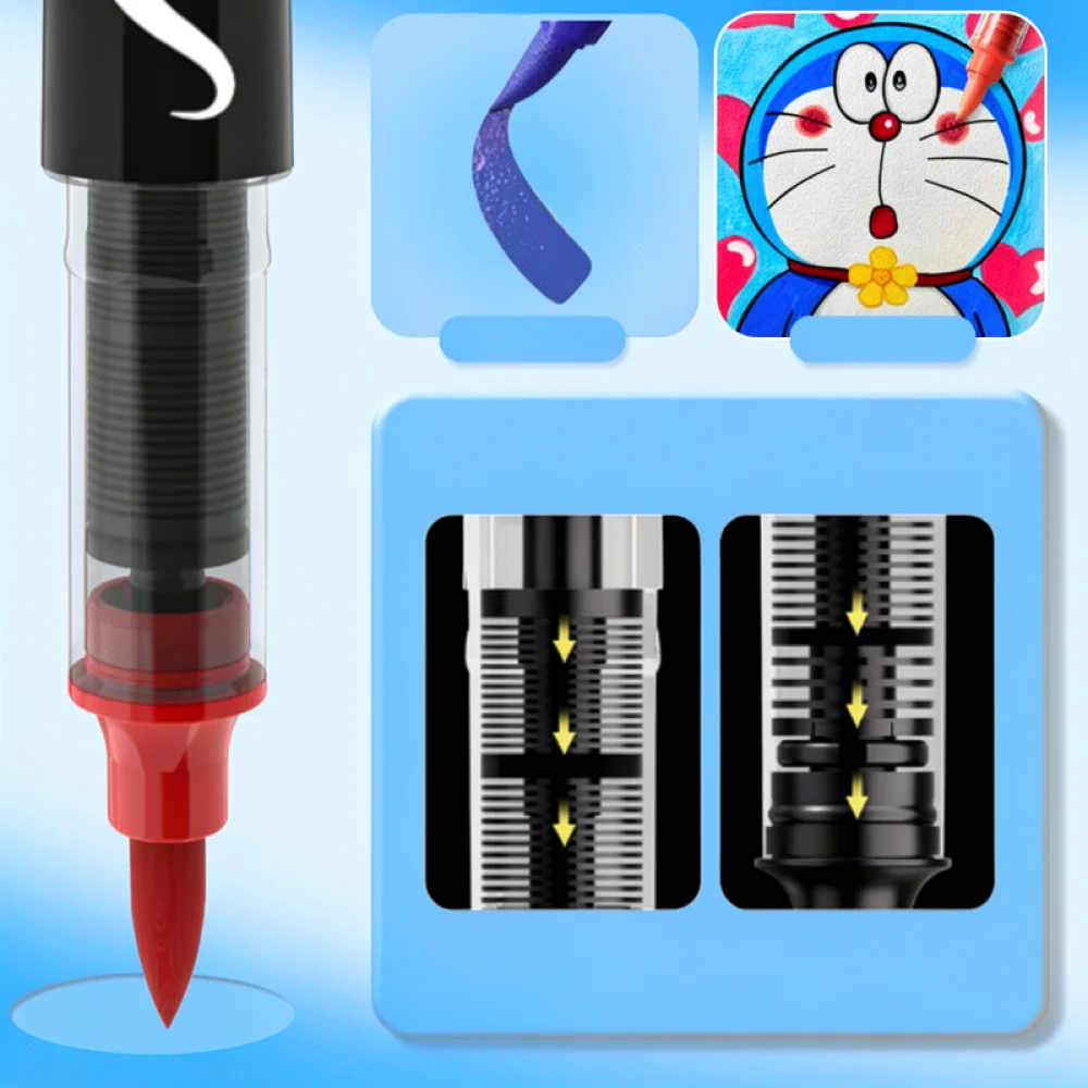 Direct Liquid Marker Pens For Art Painting Illustration Coloring Sketching Supplies Flexible Tip Crafting Design