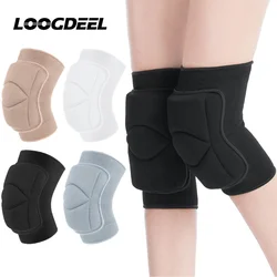 LOOGDEEL 1Pcs Sports Knee Pads Men Women Winter Warmth Protection Knee Sets Thick Sponge Basketball Riding Running Dance Guard