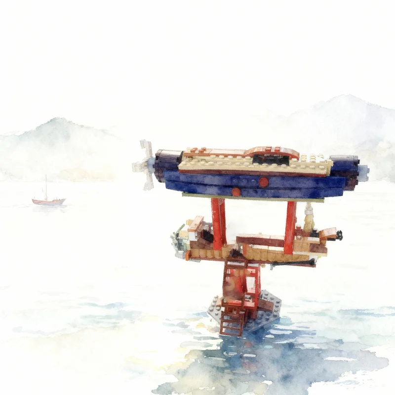 

224 детали MOC Creator 3.1: Модель дирижабля в стиле стимпанк, конструктор, архитектурные игрушки, подарки на Рождество, творческая идея, развивающая игрушка