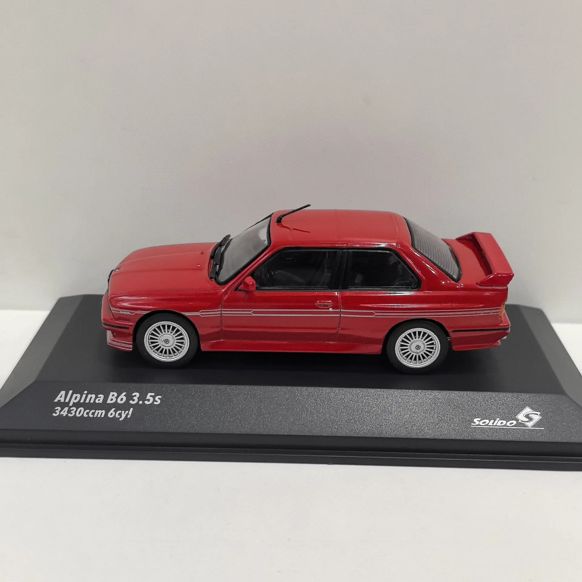 Diecast SOLIDO 1/43 Scale BMW ALPINA B6 3.5S Racing Car 1Z Alloy Car Model