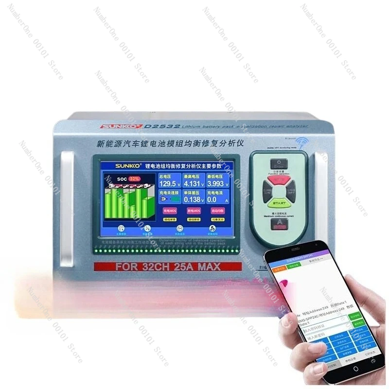 

Балансир батареи 2-32S 25A для литиевых пакетов электромобилей, сильноточный эквалайзер заряда/разряда, автоматический баланс напряжения