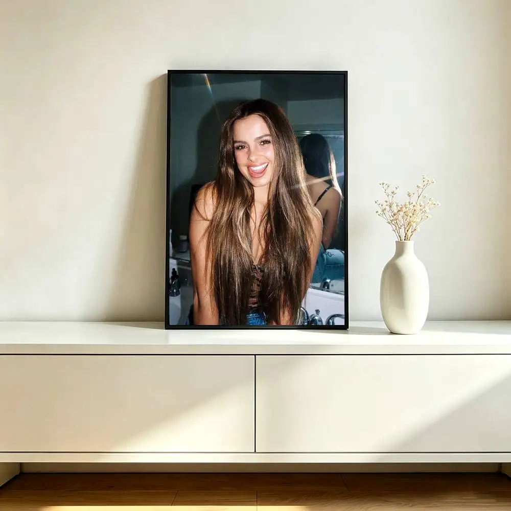 Singer Addison Rae Bad Bleep Poster High Quality Dorm Living Room Aesthetic Wall Decoration Painting Stickers Gift