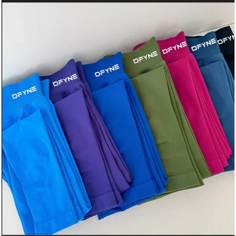 

DyfneLadies High Waist Gym Seamless Casual Sports Running Comfortable Slim Fit Hip Lift Belly Skinny Elastic Peach Hip Yoga Pant