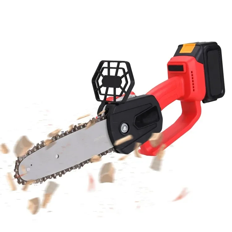 

21V Lithium Battery Cordless Chain Saw Integrated Rechargeable Portable Saw Woodworking Electric Saws Household Outdoor Logging