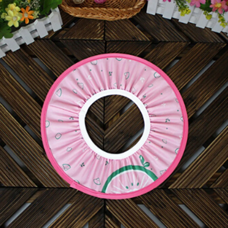 Chapéu do champô do chuveiro do bebê, criança dos desenhos animados, protetor do cabelo da lavagem, chapéu da viseira do banho, ajustável, proteções