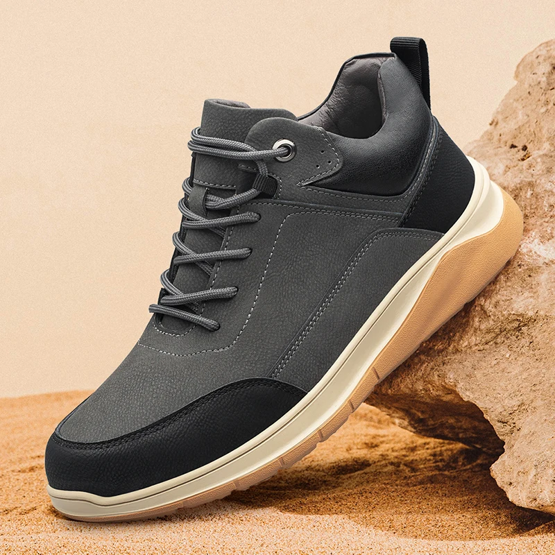 

Spring 2025 Men's White Sneakers - Couple Style, Trendy & Versatile, Lightweight Breathable & Height-Increasing