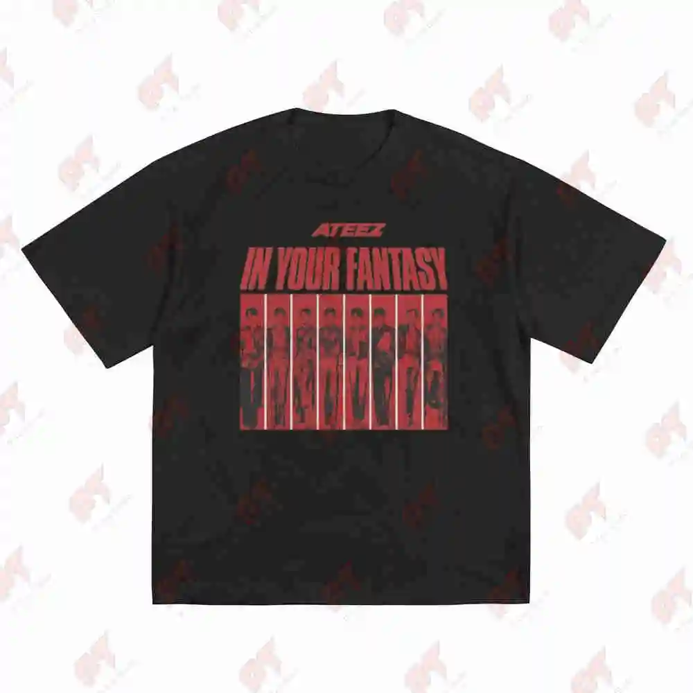 Ateez In Your Fantasy P Kpop All 7 Members Short Sleeve Tee 100% Cotton T-Shirt