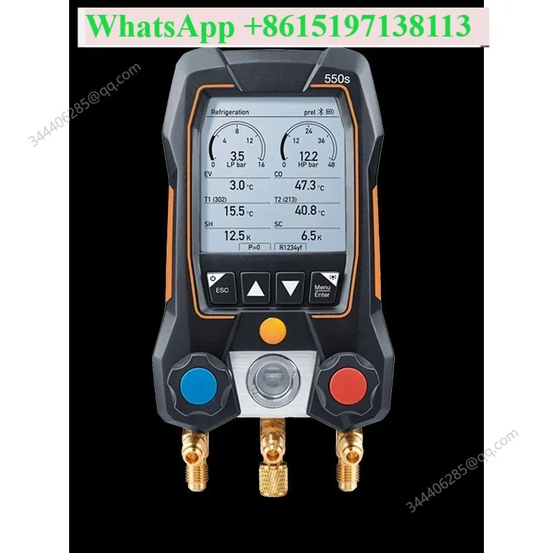 550S 557S 549 Digital Air Conditioning Pressure Gauge Electronic Refrigerant Gauge for Automobile Fluorine Liquid Dosing