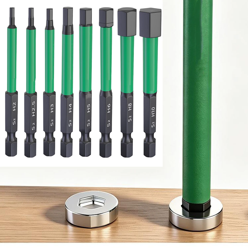 Anti Slip Hex Magnetic Screwdriver Bits H2-H10 For Impact Drive Electric Drillhand Tool Power Tool Accessories