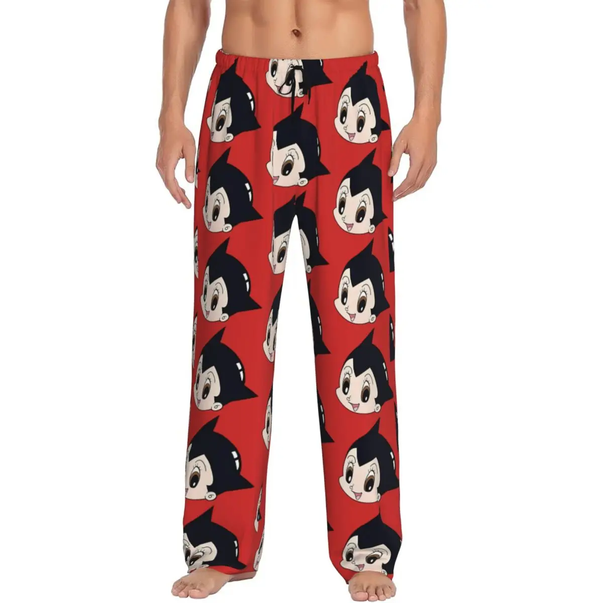 

Custom Astroboy Astro Boy Anime Pajama Pants Men's Anime Manga Lounge Sleep Drawstring Sleepwear Bottoms with Pockets