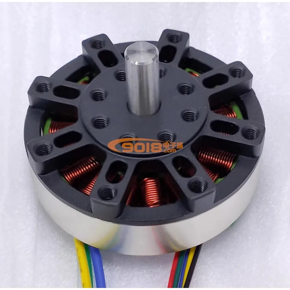 محرك 5310 بقدرة 90 وات مغناطيسي دائم ثلاثي الطور تيار مستمر بدون فرش قرص مسطح مع تنظيم سرعة التحكم عن بعد في القاعة #1