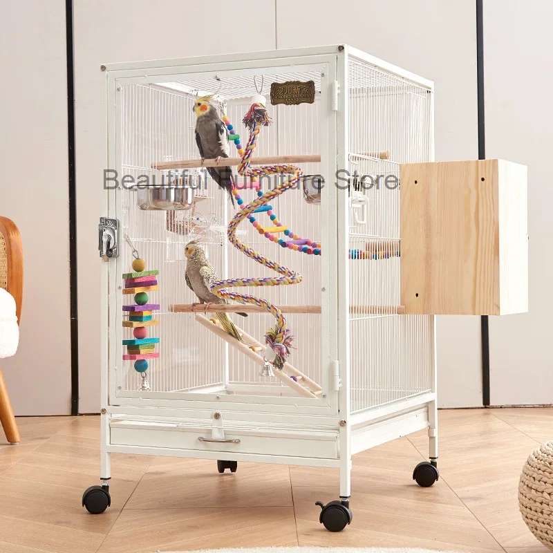 

Clear Outdoor Bird Cage Large Habitat Decor Parrot Stand Bird Cage Nest Pet Accessories Gaiola Para Passaros Furnitures YN50BC