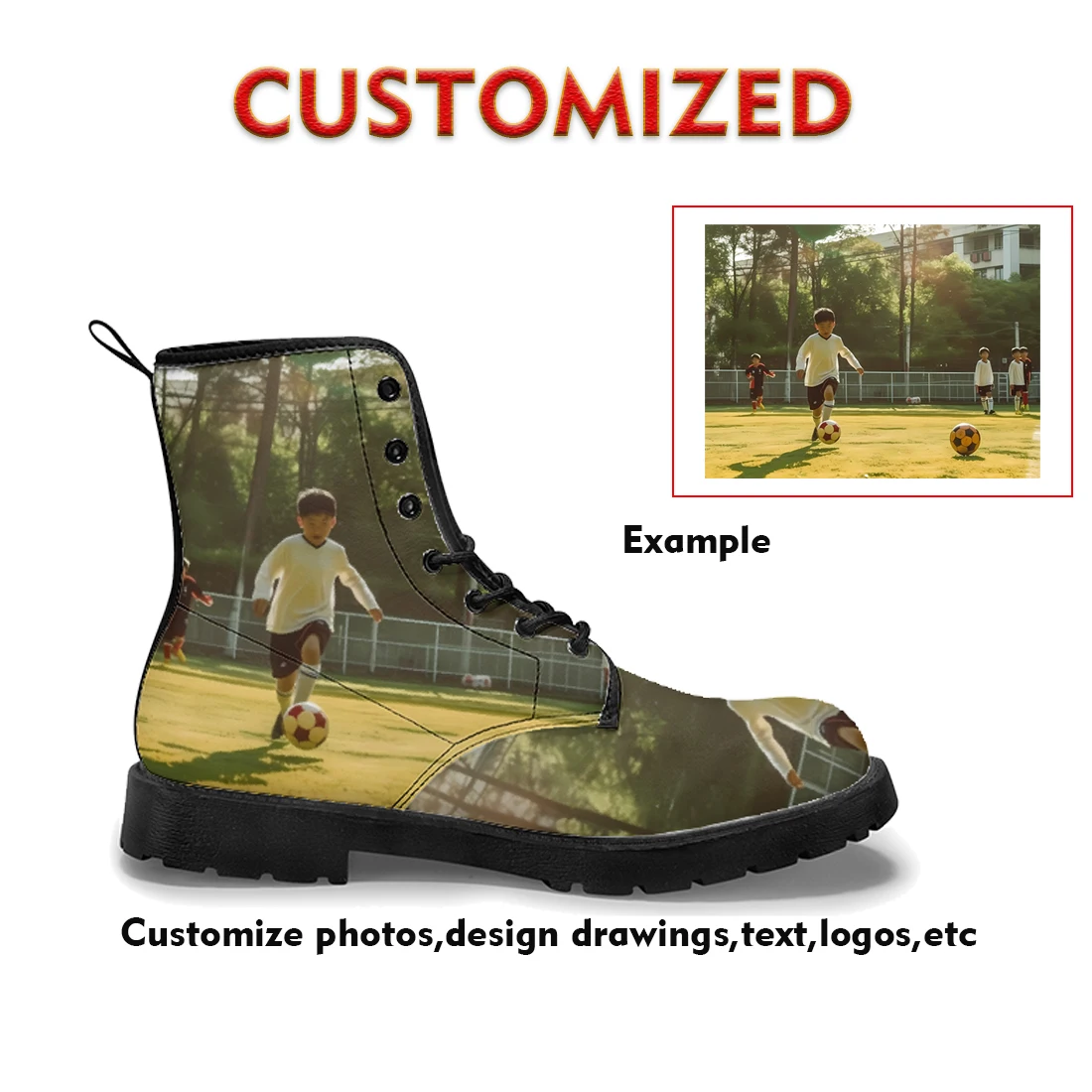 

Custom Casual boots street fashion boots Suitable for couples, events, and corporate custom winter spring boots