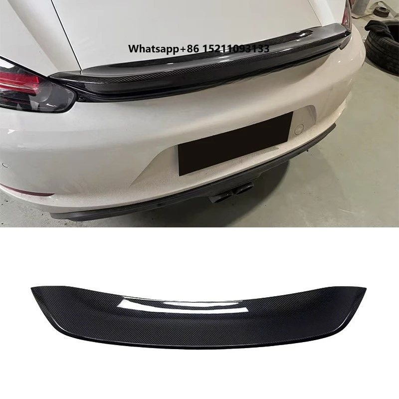 718 GT-4 Style Carbon Fiber Rear Trunk Wing for 718 982 Car Tail Spoiler Body Kit