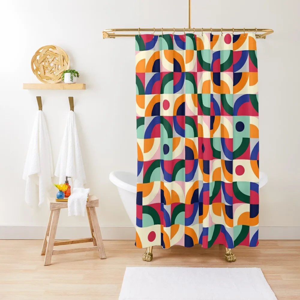 

Bauhaus Abstract Geometric Shower Curtain Shower Bathroom For Shower Modern Bathroom Accessories Set For Bathroom Curtain