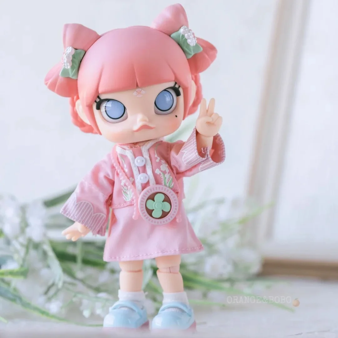 14cm Genuine Lily Of The Valley Serise Molly Action Figure Bjd Doll Cute Action  Figure Model Toys Kawaii Room Decor Toy Gift