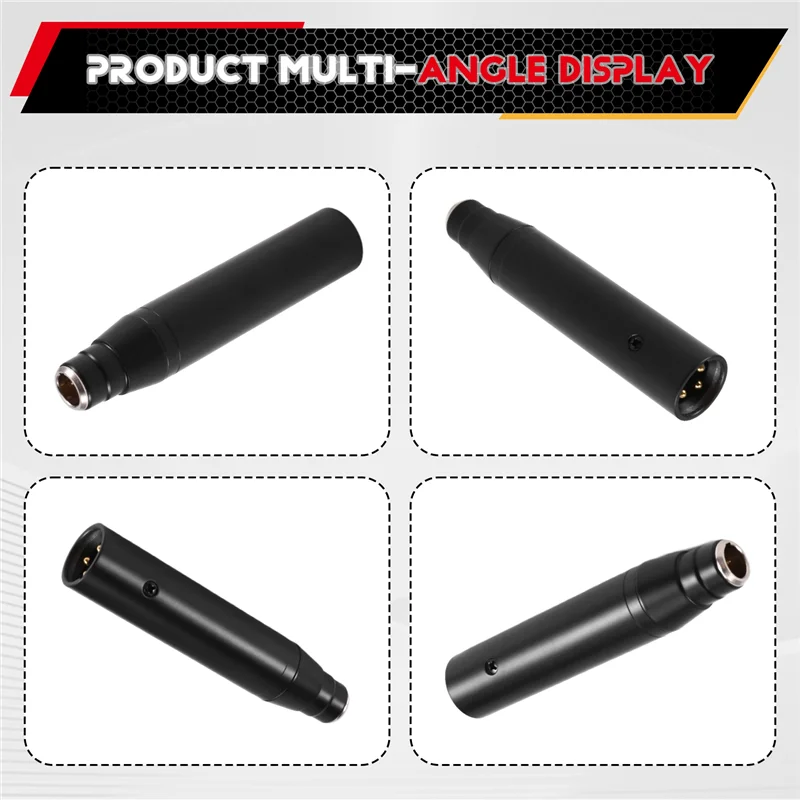 -Cavo adattatore di alimentazione A25M per microfoni a condensatore XLR Mini da 3 pin a XLR maschio, 48 V per mixer/amplificatori