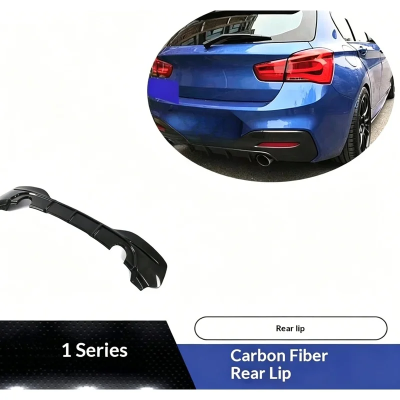 Genuine Carbon Fiber Lightweight Bolt-On Rear Diffuser Glossy Black UV Treated For 1 Series F20 2011-2019