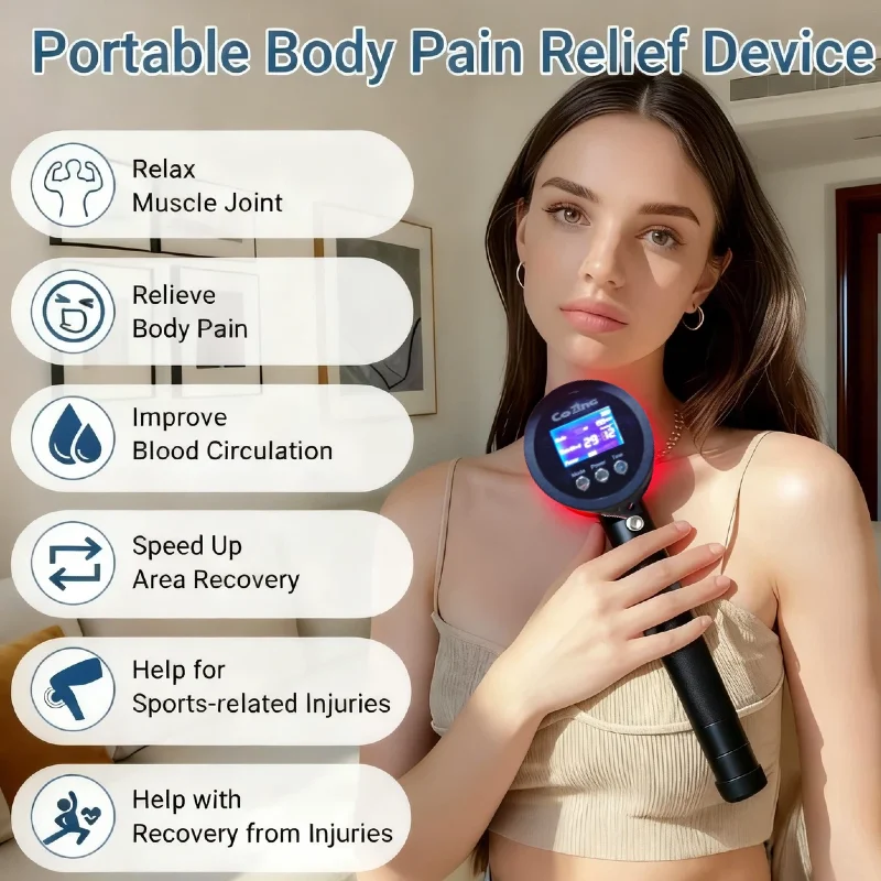 650nmX19Diodes+808nmX6Diode Therapy Device, Laser Physiotherapy for Shoulder Pain