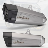 LeoVince Motorcycle Exhaust Muffler Carbon Fiber end Pipe For Yamaha Honda CBR300 CBR600RR Z1000 ZX10R Tmax530 Nmax155 Pcx125