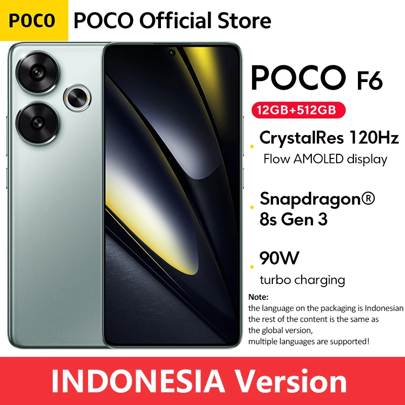 World Premiere POCO F6 Smartphone Global Version Snapdragon®8s Gen