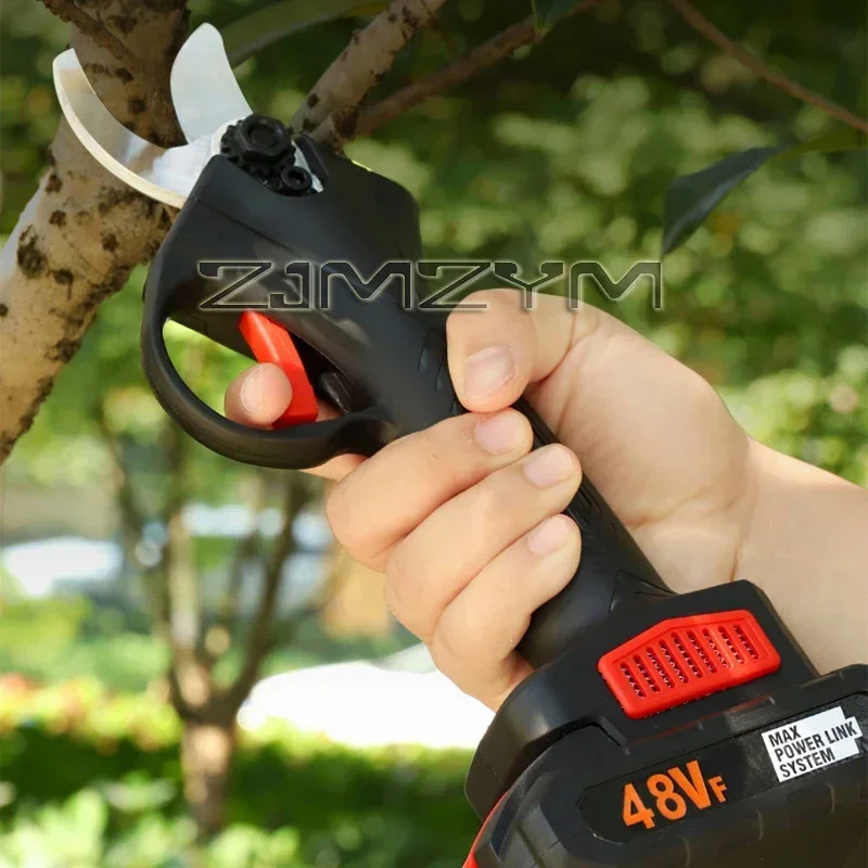 Cordless Electric Pruner Pruning Shear Efficient Fruit Tree Bonsai Pruning Branches Cutter Landscaping Garden Scissors Tool