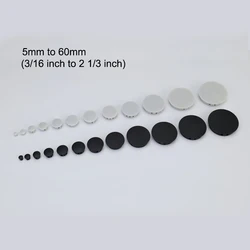 10pcs Nylon End Cap Round Snap-on 3/16 Inch Home Desk Table Pipe 5mm 10mm 12mm 25mm 30mm 19mm 50mm 28mm 60mm Plastic Hole Plug