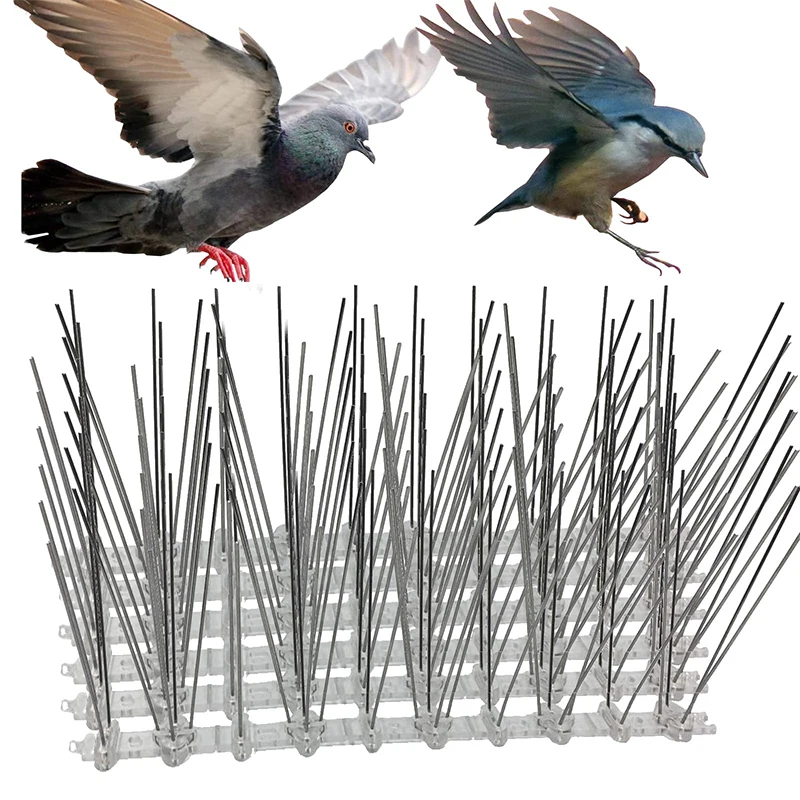 

Bird Pigeon Spikes Repeller Stainless Steel Gardening Repellent Home Balcony Deterrent Anti Thorn Nail Kit Pest Control