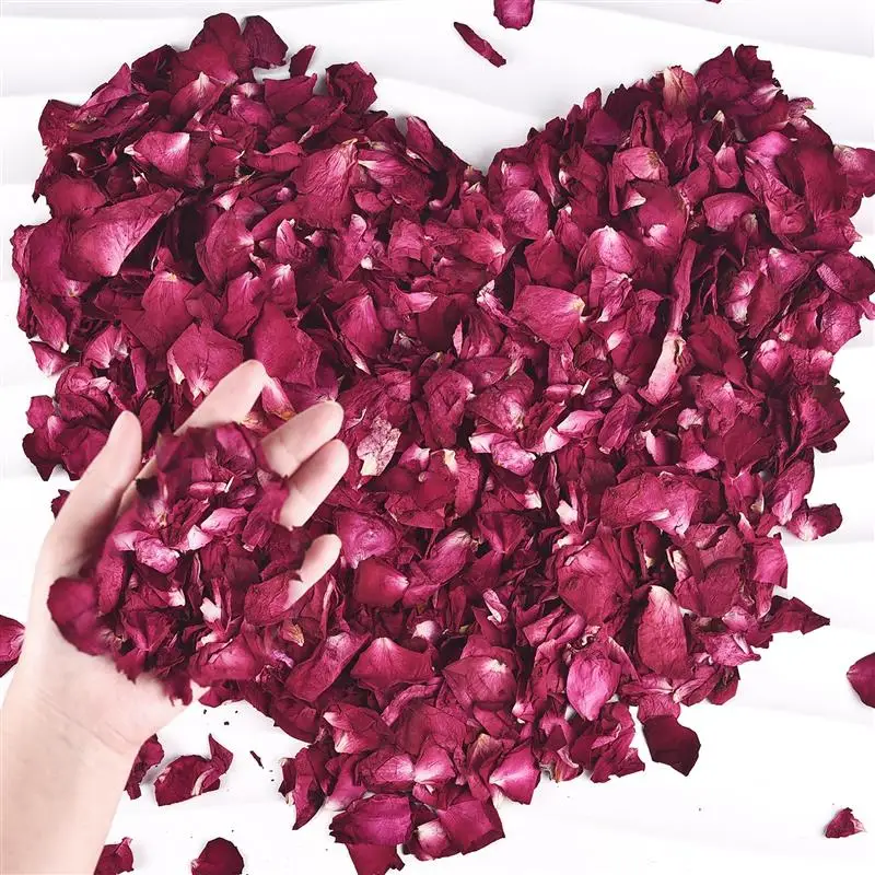 100g-1000g Natural Dried Flower Rose Petals Pop Wedding Birthday Party DIY Decoration Biodegradable Handmade Party Accessories