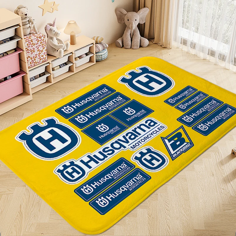 Custom Rug A-Husqvarnas Aesthetic Kitchen Mat Veranda Bathroom Bedroom Carpet Entrance of House Carpets for Living Room Rug