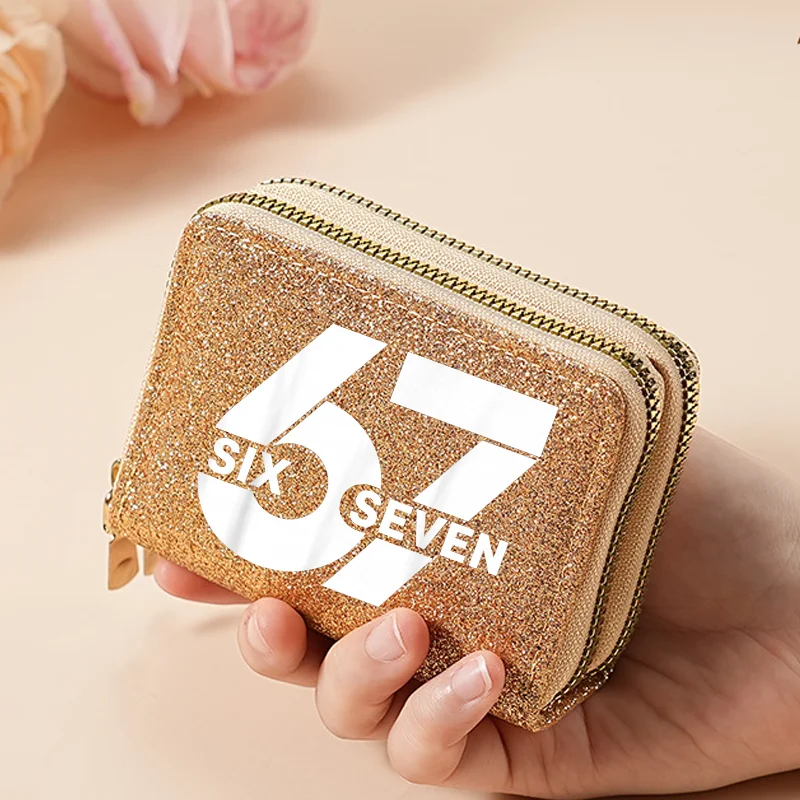 

Мультяшные кошельки-монетницы с персонажами аниме «Шестеро семерок» (Six Seven), портативные кошельки для мальчиков и девочек, подарки на день рождения, уличная мода
