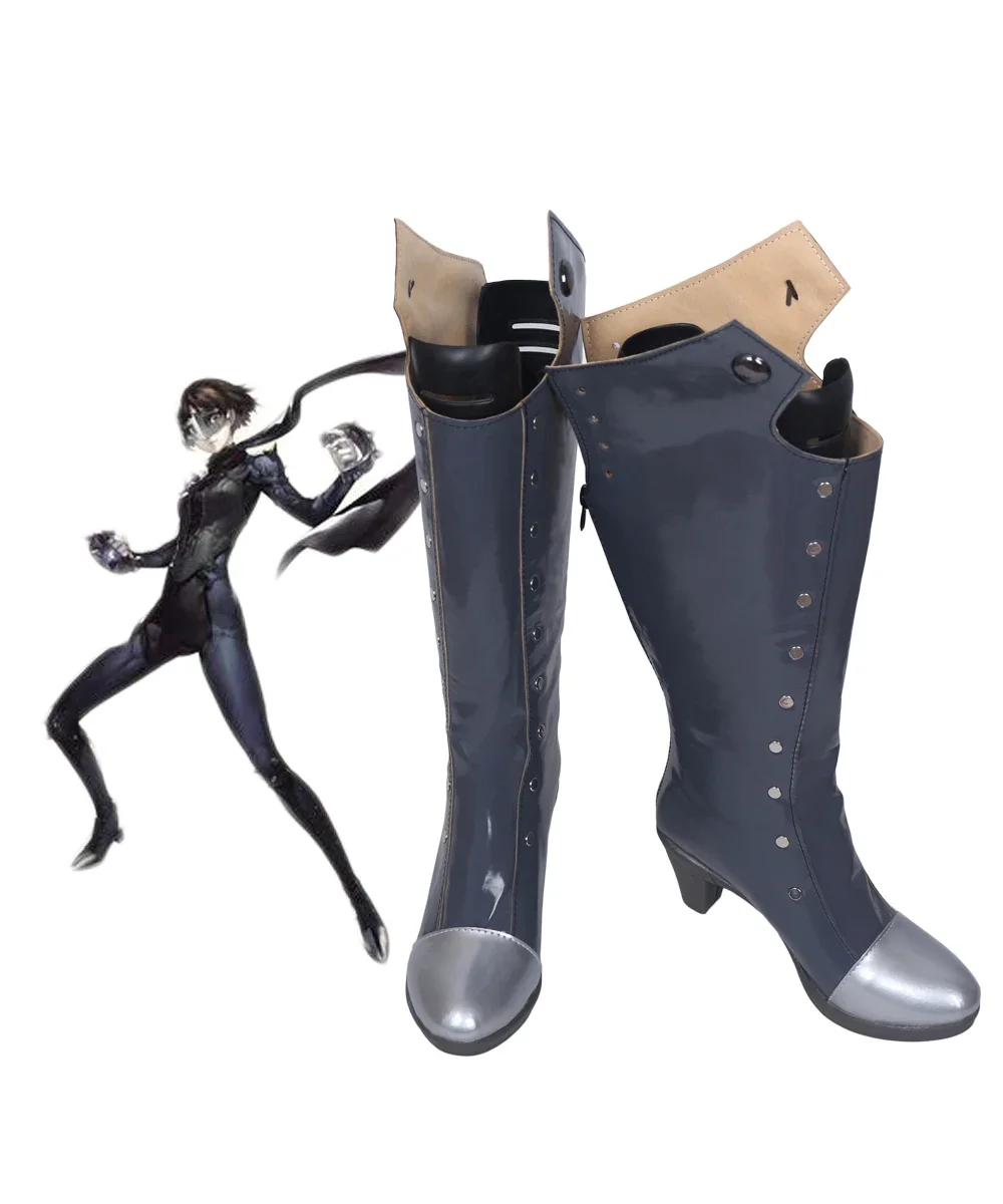 

Persona 5 Queen Makoto Niijima Battle Cosplay Boots Shoes Custom Made Any Size