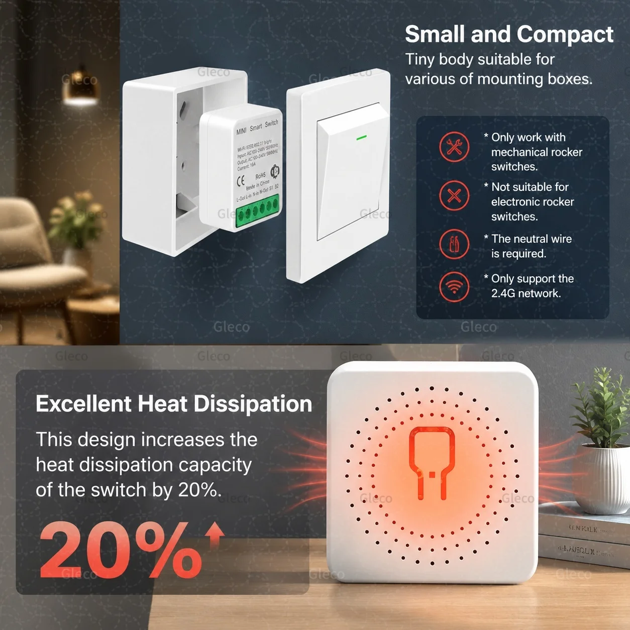 Zigbee Smart Switch Breaker 16A 1/2Gang Smart Home Relay Automation Module Work With Zigbee 2MQTT TUYA Google Alexa Gateway Hub