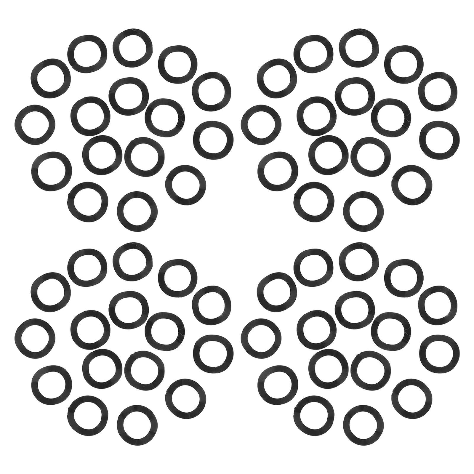 

1000Pcs Wave Spring Washer Black Manganese Steel Triple Wavy Compression Gasket 6Mm Inner Diameter for Bolts Electrical