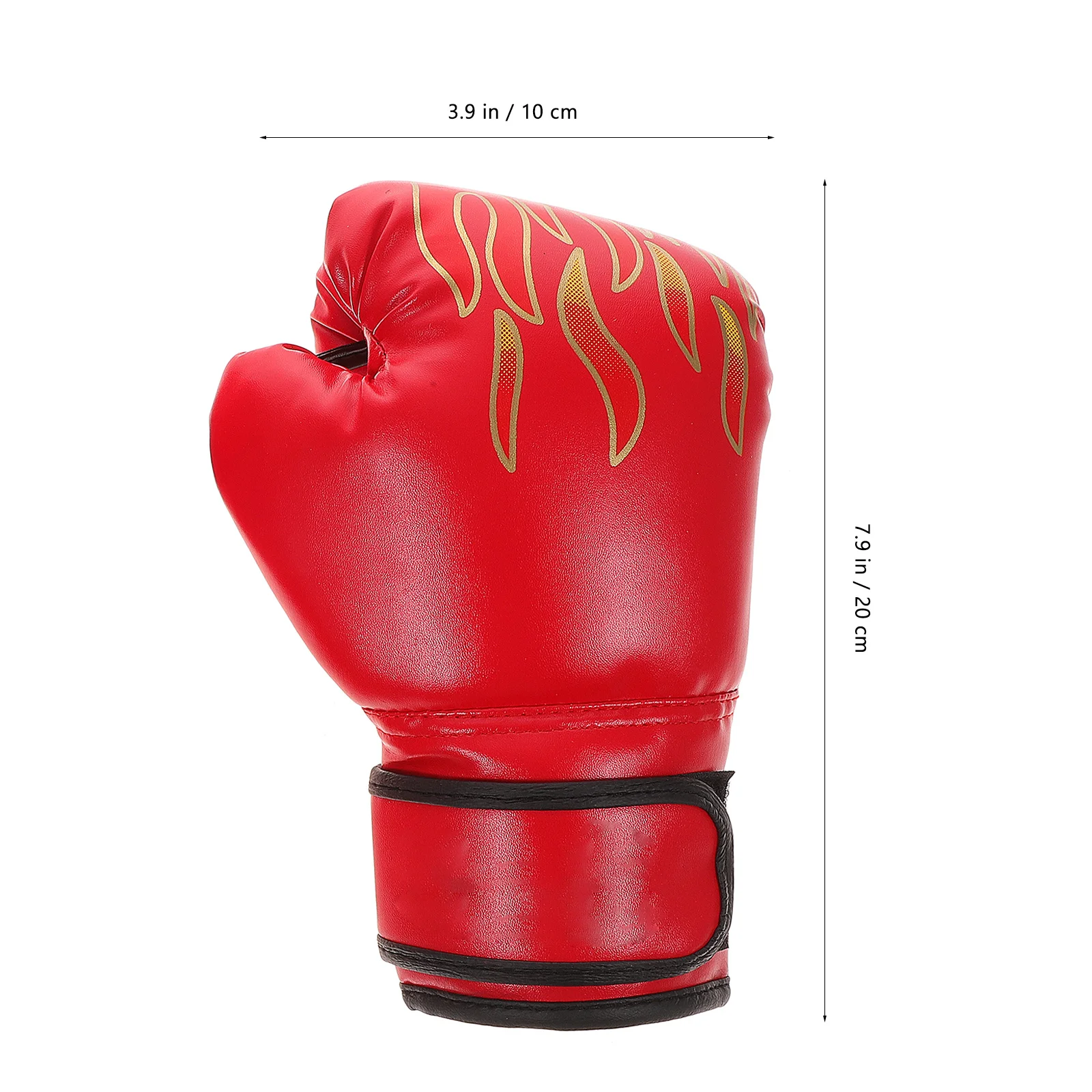 1 par de guantes de entrenamiento de boxeo para niños, guantes de combate de Pu rojos, guantes de lucha ligeros y transpirables para niños, mano de lucha