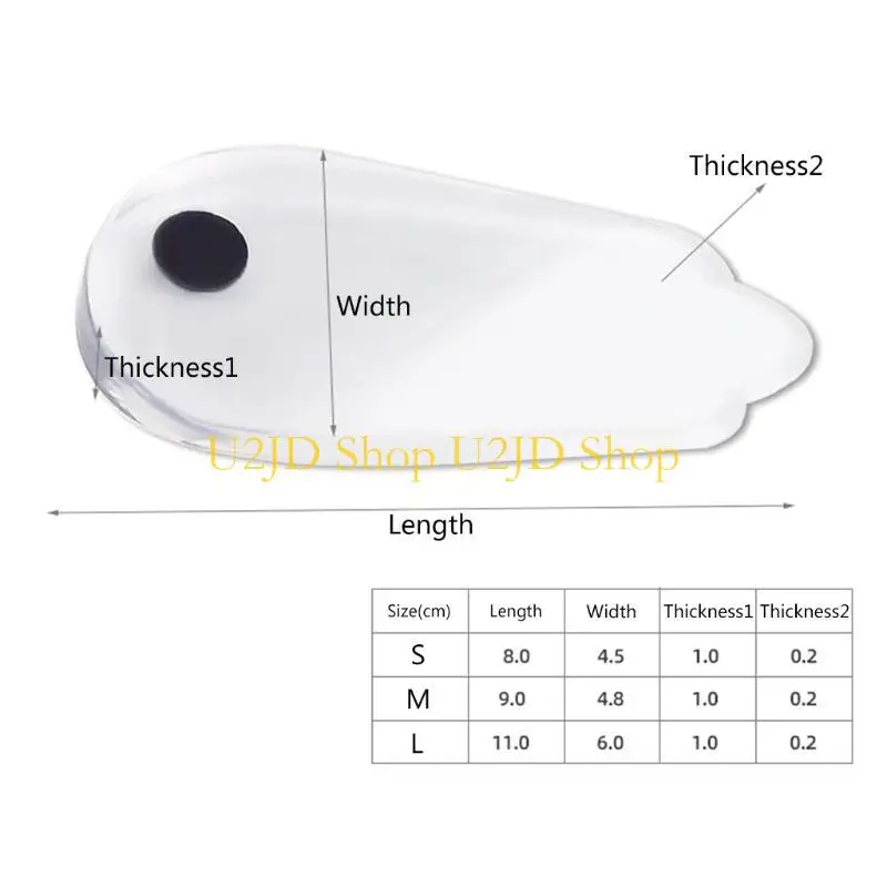 U2JD 1Pair Massage Insoles Gel O/X Type Leg Orthotics Heel Pad Corrective Foot Magnet Massage Insoles Insert Pads for