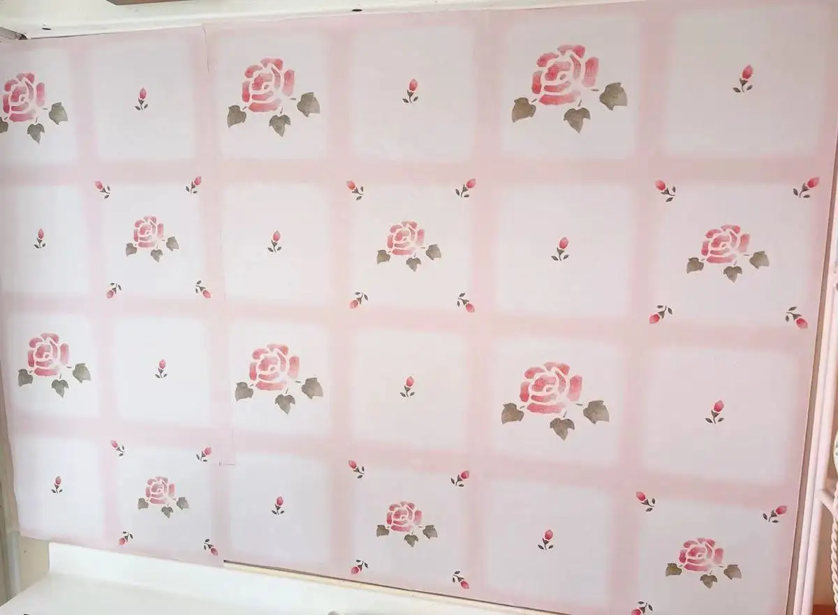 New Pink Wallpaper Vinyl Self Adhesive Waterproof Oil Proof Sticker Kitchen Counter Panels Furniture Renovation Stickers
