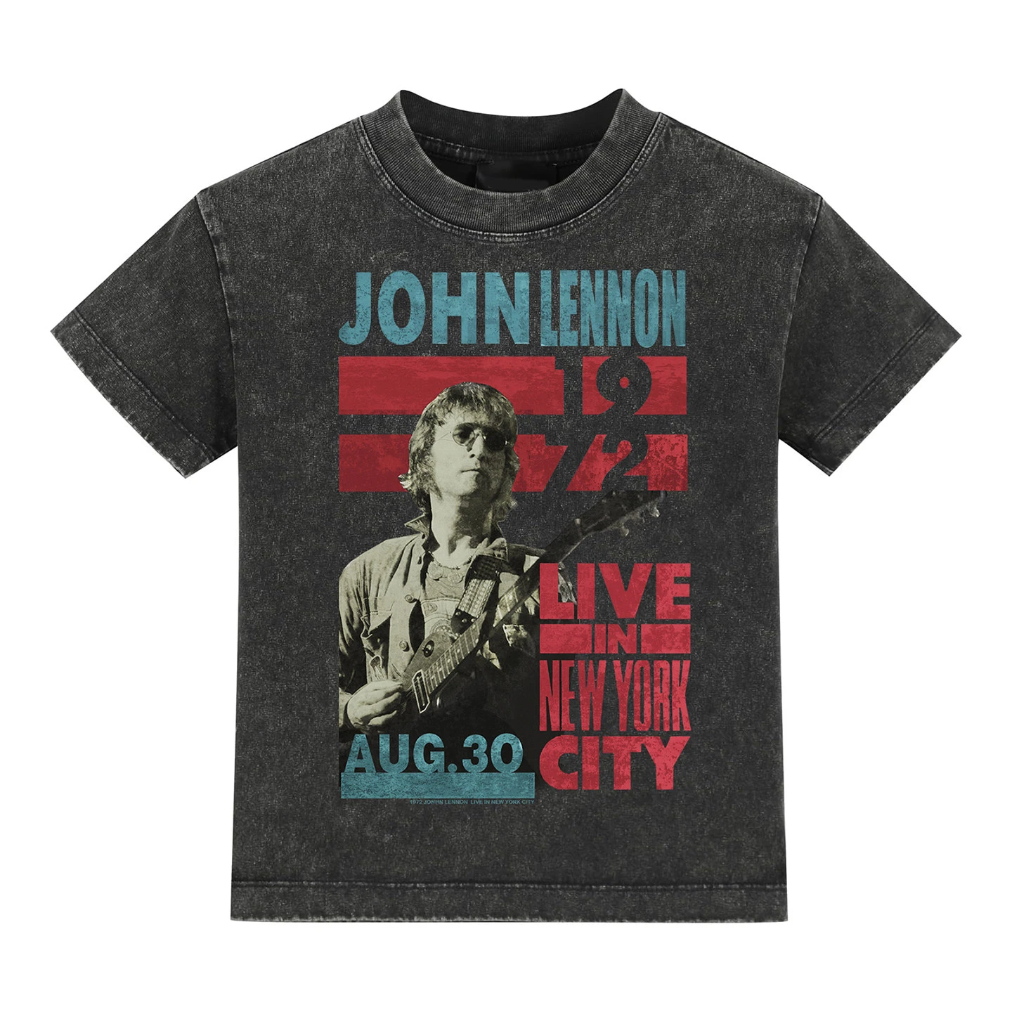 Y2k The Beatles Rock Album-themed Washed-out Vintage American Men's and Women's Short-sleeved Washed T-shirts