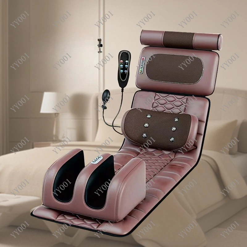Heating Massage Mat Air Compression Full Body Use for Neck Shoulder Back Lumbar Relaxation